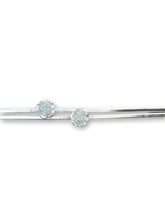 Roses under Moonlight Choker | Silver Elegance & Poetic Design (Limited Edition)