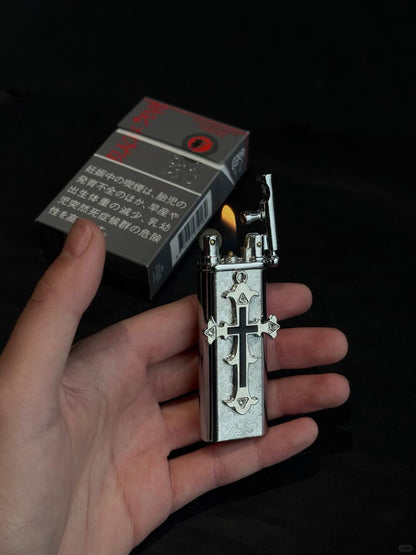Sinful Angel Profane Verse | Cross Flame Lighter (Y2K One-of-a-Kind)