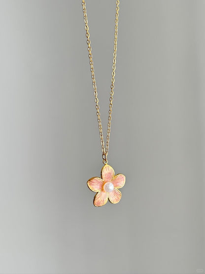 Soliflor Necklace | Vintage Hibiscus Elegance & Handcrafted Design (Limited Edition)