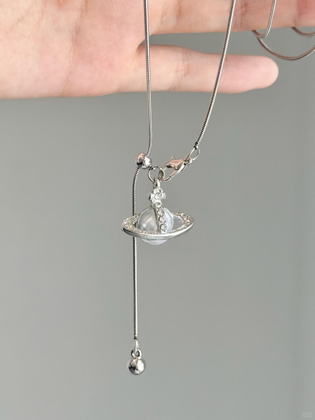 Star Ring Necklace | Celestial Orbit Pendant (Limited Edition)