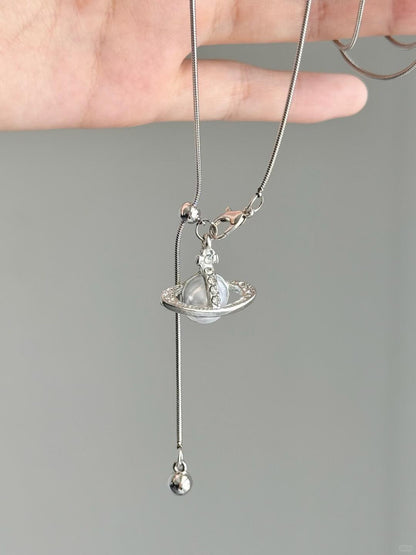Star Ring Necklace | Celestial Orbit Pendant (Limited Edition)