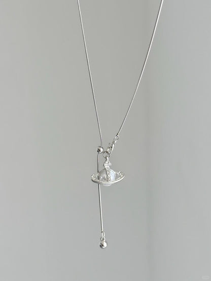 Star Ring Necklace | Celestial Orbit Pendant (Limited Edition)