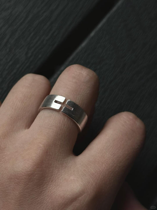 Stigmata’s Holy Suffering | Hand-Hammered Spiritual Ring (Y2K Limited)