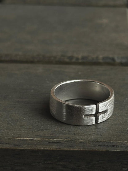 Stigmata’s Holy Suffering | Hand-Hammered Spiritual Ring (Y2K Limited)