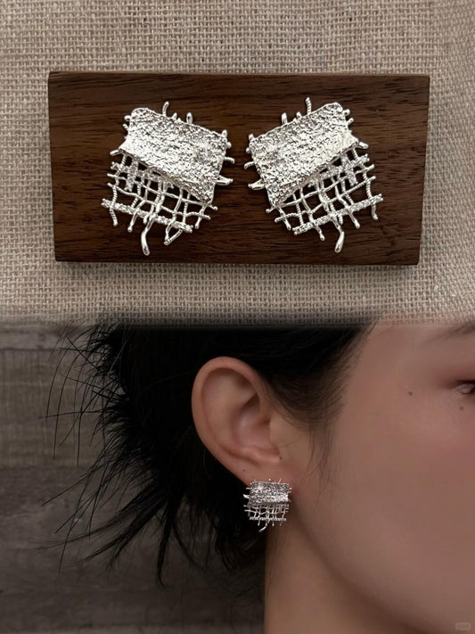 Y2Bling Torn Brocade Earrings | Torn Brocade (Limited Edition)