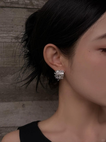 Y2Bling Torn Brocade Earrings | Torn Brocade (Limited Edition)