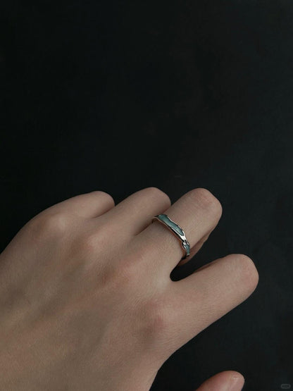 Turn Blue Ring | Poetic Minimalist Silver Band for Dreamers and Drifters