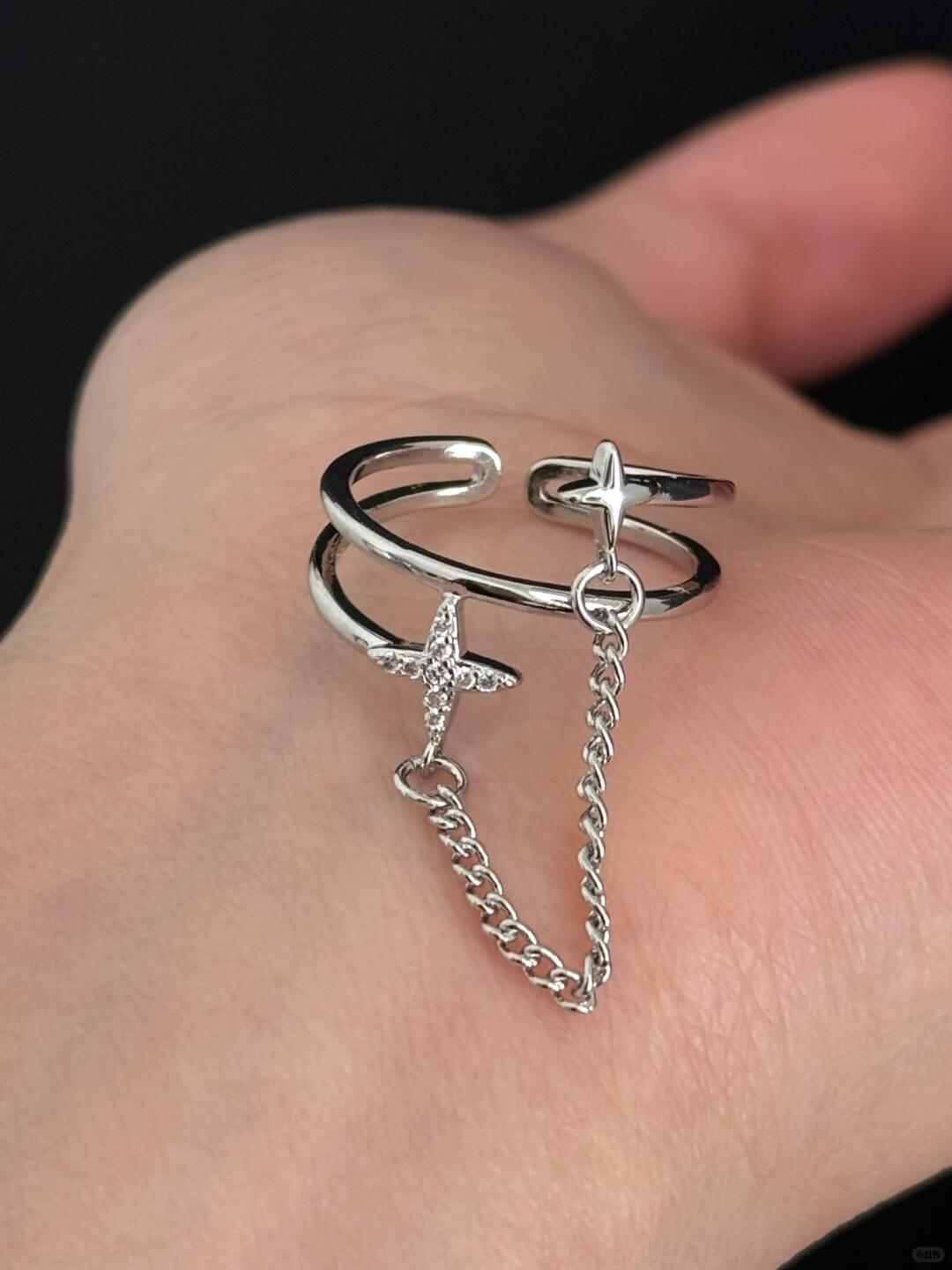 Twin Stars Ring | Cosmic Love & Synced Heartbeats (Limited Edition)