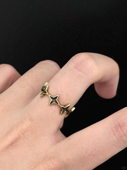 Broken Stars | Vintage Cosmic Fragment Statement Ring (Y2K Limited)