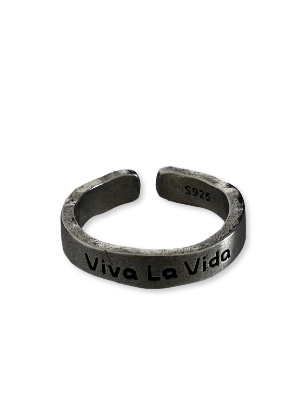 Viva la Vida | “Long Live Life” Ring Forged in Type and Defiance
