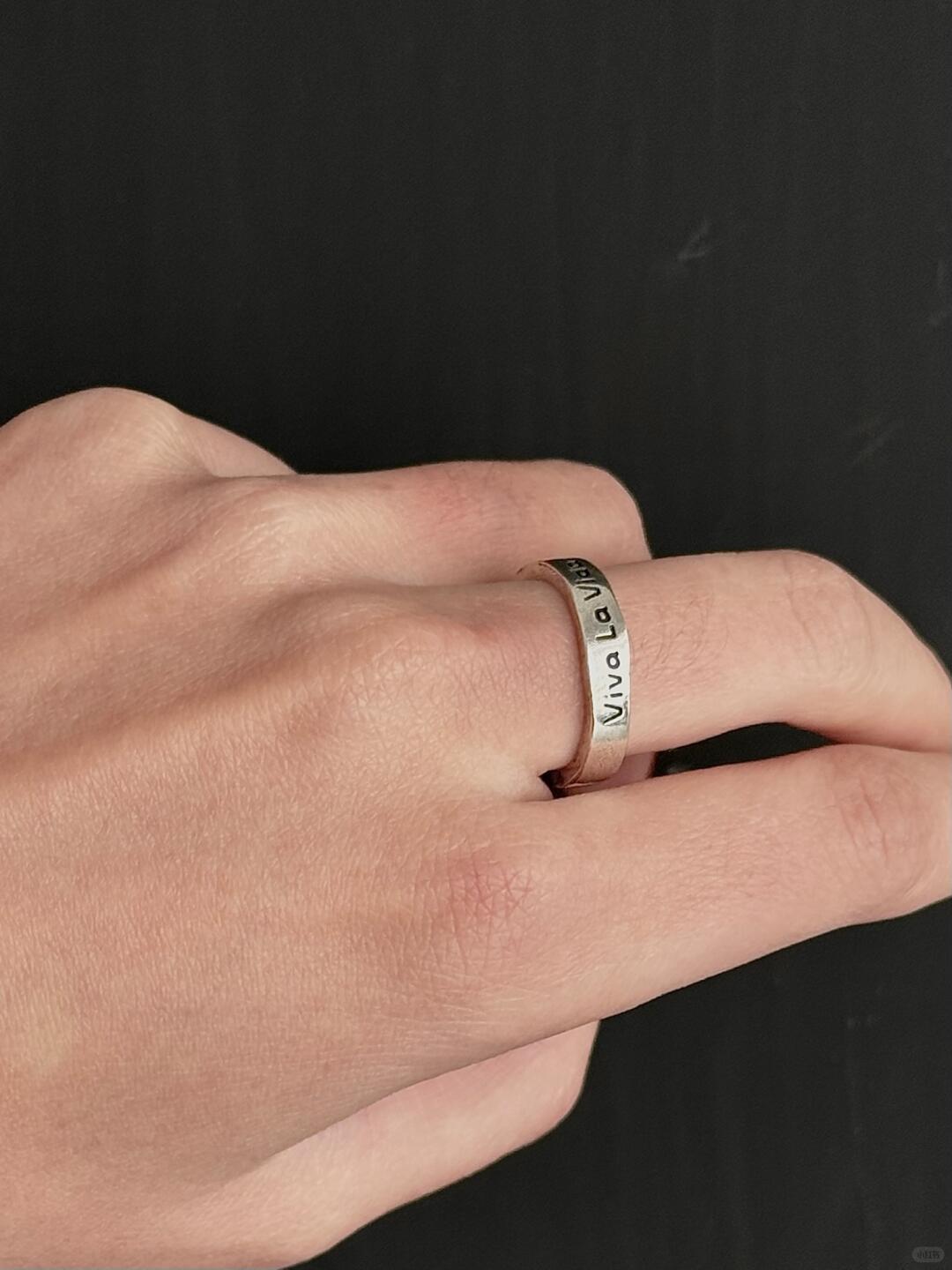 Viva la Vida | “Long Live Life” Ring Forged in Type and Defiance