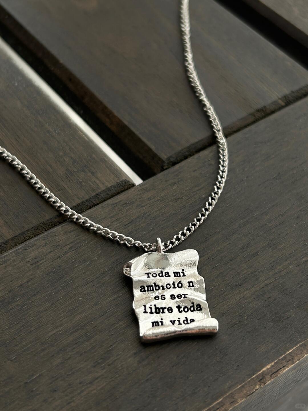 Wairua Necklace | Soulful Confession & Poetic Freedom (Limited Edition)