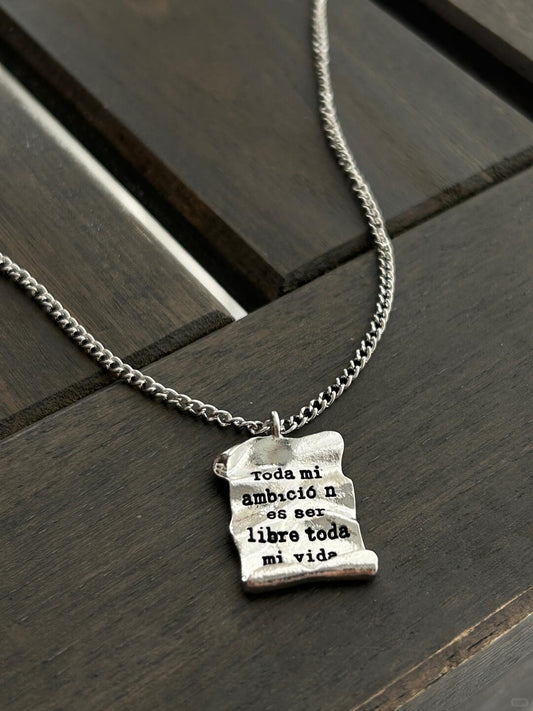 Wairua Necklace | Soulful Confession & Poetic Freedom (Limited Edition)