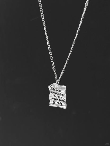 Wairua Necklace | Soulful Confession & Poetic Freedom (Limited Edition)