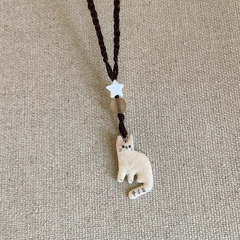 Furry Signal of Love | Winter Star Necklace (Y2K Limited)