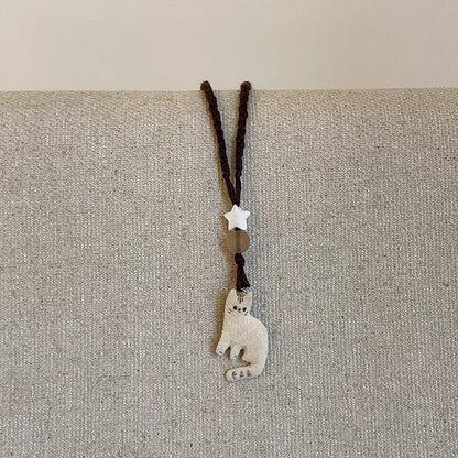 Furry Signal of Love | Winter Star Necklace (Y2K Limited)