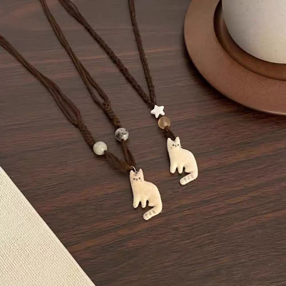 Furry Signal of Love | Winter Star Necklace (Y2K Limited)