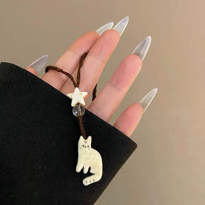 Furry Signal of Love | Winter Star Necklace (Y2K Limited)
