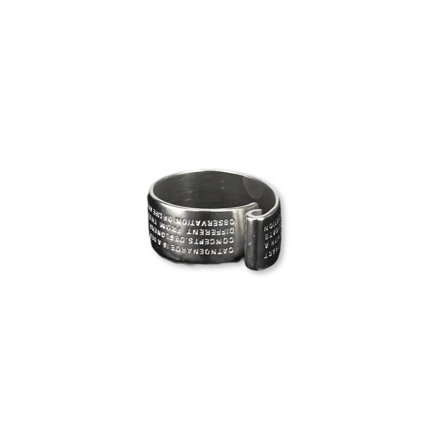 Poetic Signal | Handcrafted Sterling Silver Pulse Ring (Y2K Limited)