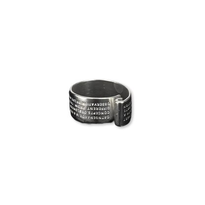 Poetic Signal | Handcrafted Sterling Silver Pulse Ring (Y2K Limited)