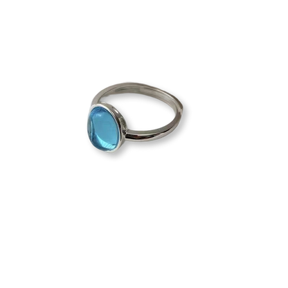 Aquamarine Drop | Eternal Blue Sea Ring (Y2K Limited)