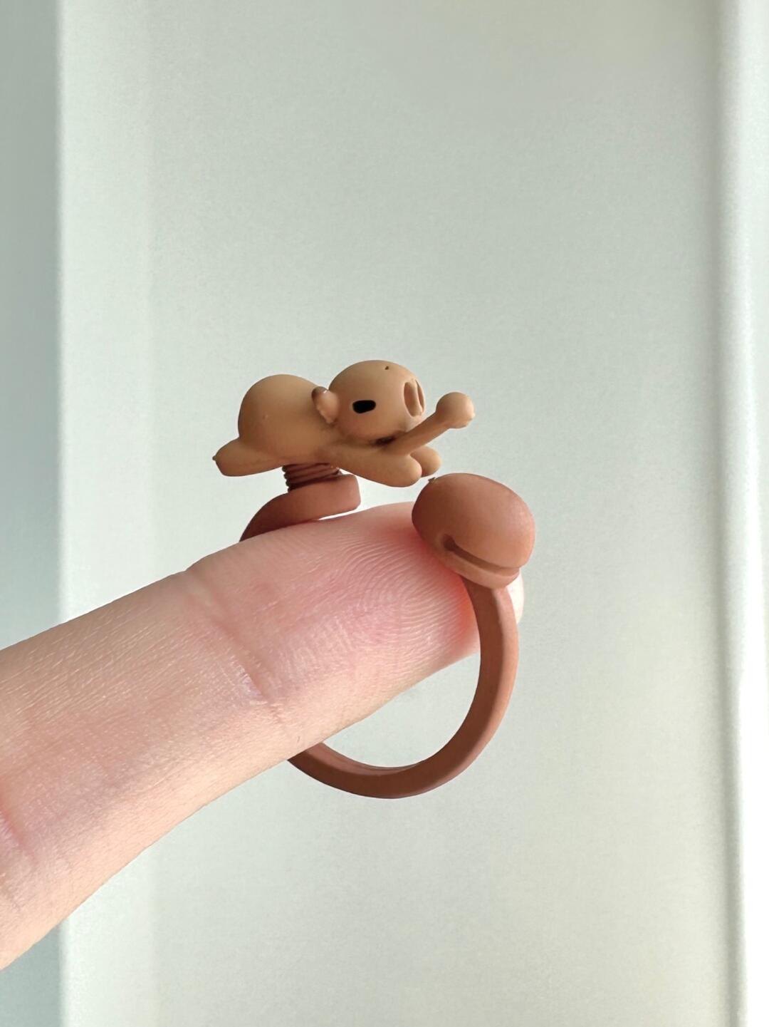 Woodpecker Dolphin Ring | Zen Calm & Playful Whimsy (Limited Edition)