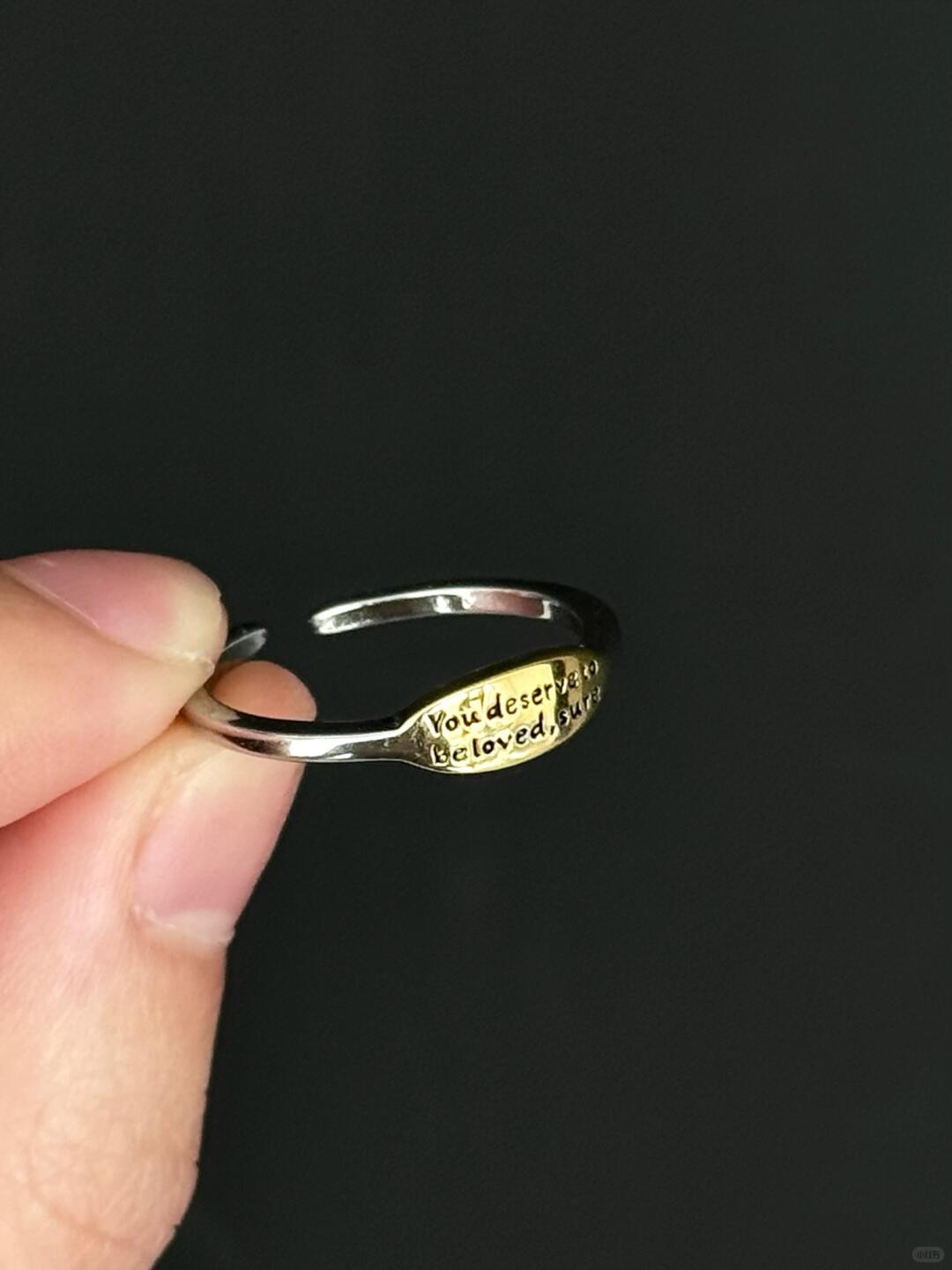 You Deserve to Be Loved Ring | Kafka-Inspired Elegance & Poetic Design (Limited Edition)