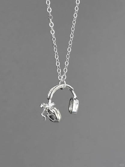 Headphone Pendant | Music as Solitude Necklace (Y2K Limited)