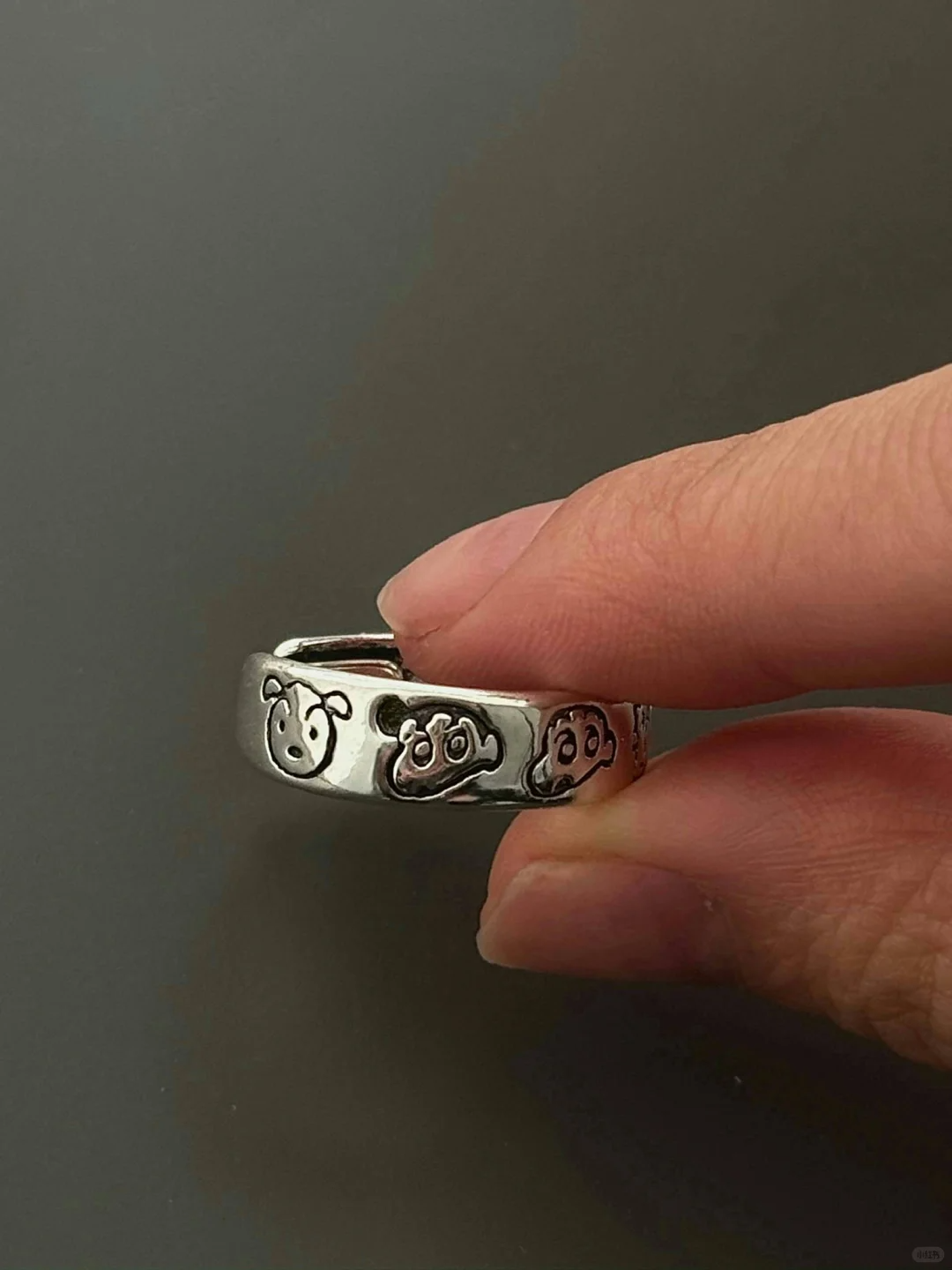 Shinnosuke-Inspired Statement Ring | Bold Childhood Icon Meets Streetwear Drip