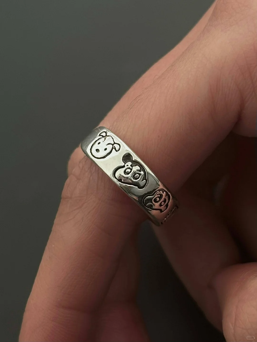 Shinnosuke-Inspired Statement Ring | Bold Childhood Icon Meets Streetwear Drip