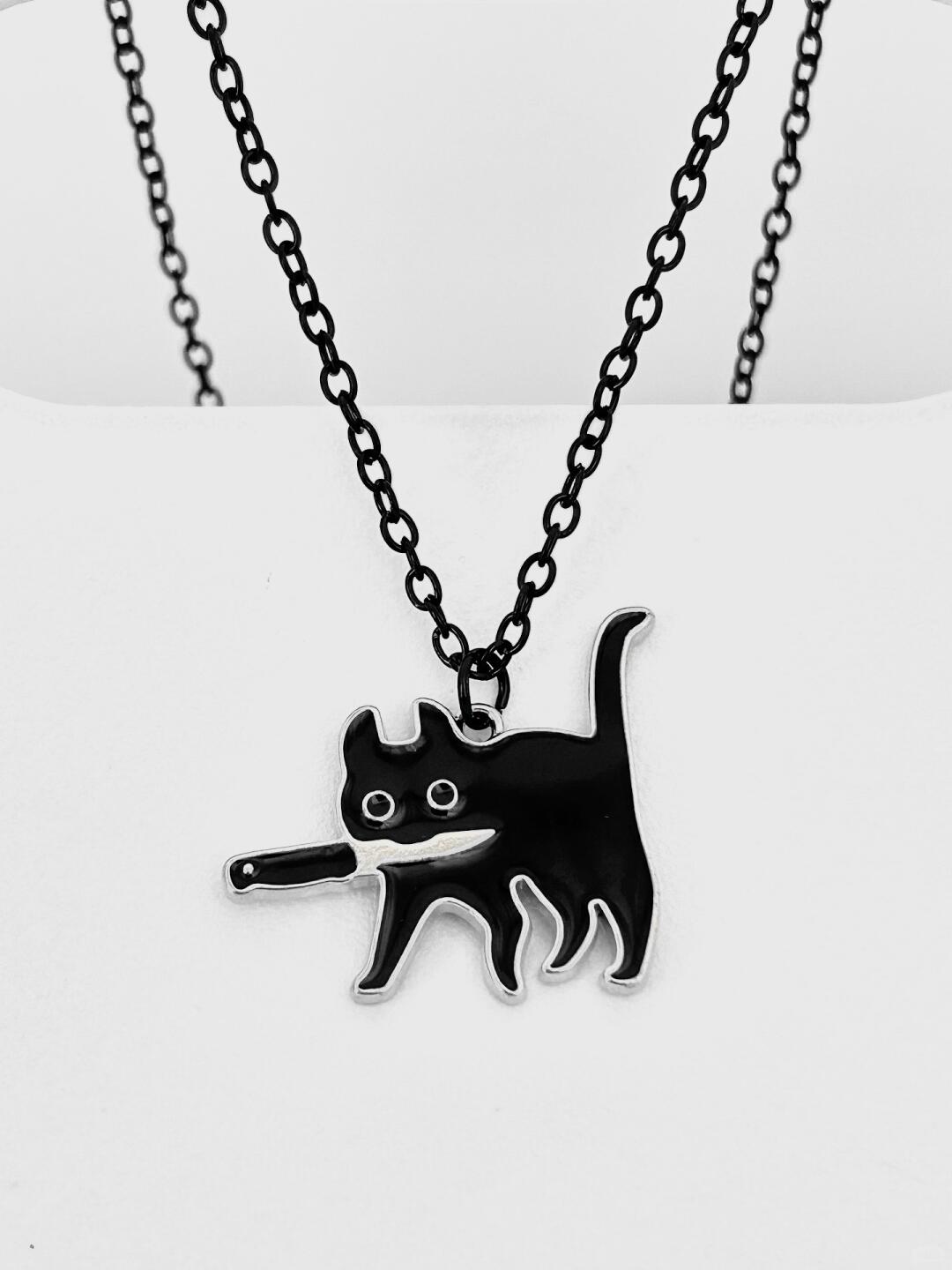 Killer Cat Necklace | Mischievous Comfort & Feline Charm (Limited Edition)