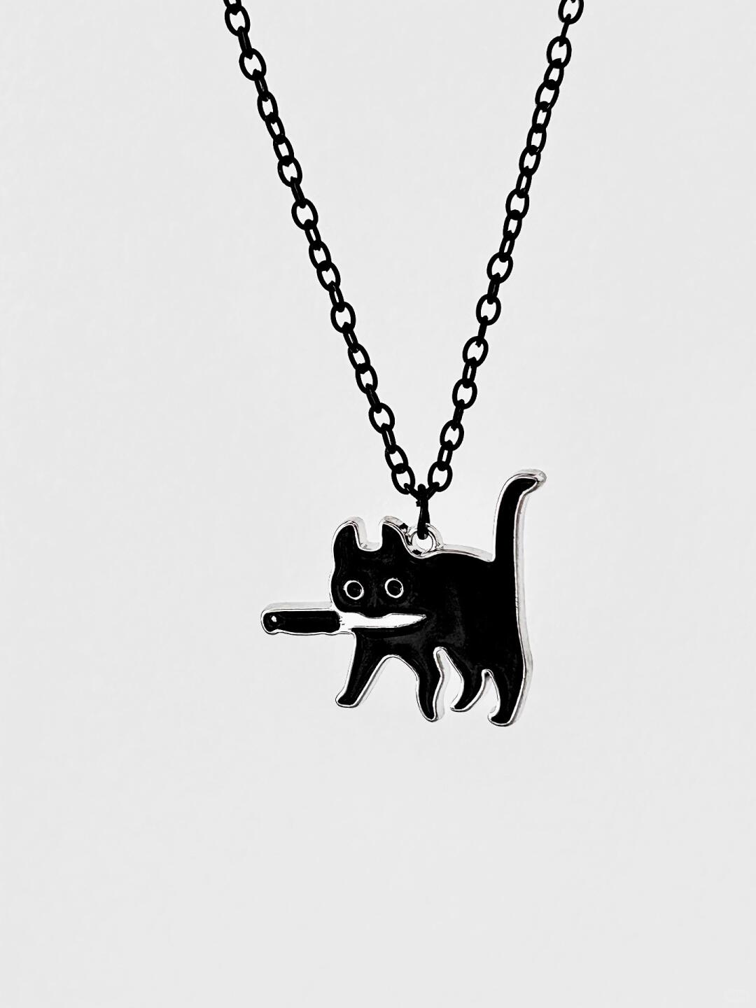 Killer Cat Necklace | Mischievous Comfort & Feline Charm (Limited Edition)