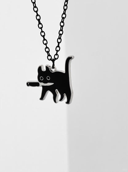 Killer Cat Necklace | Mischievous Comfort & Feline Charm (Limited Edition)